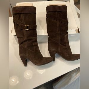 Made in Italy Brown Suede Boots.